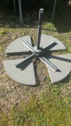 Pieds parasol béton en 4 pièces, Ophalen, Zo goed als nieuw