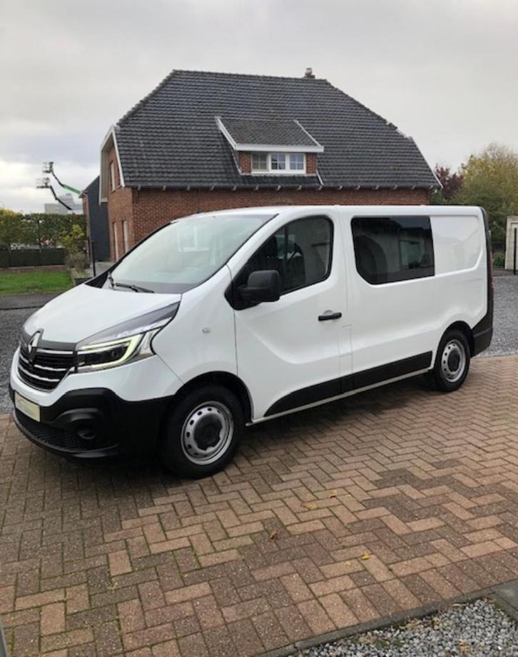 Renault Trafic 2.0 Dci L1-H1 DUB.CAB 2021 120Pk, Auto's, Bestelwagens en Lichte vracht, Bedrijf, ABS, Centrale vergrendeling, Renault