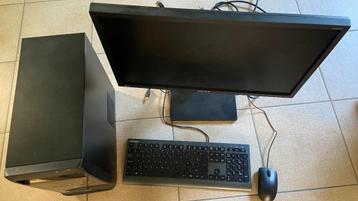 HP desktopcomputer windows 10pro + scherm + klavier + muis beschikbaar voor biedingen
