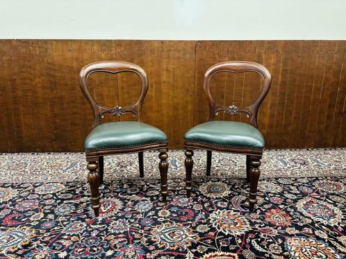 Set Klassiek Engelse Stoelen Bureaustoelen, Antiek en Kunst, Antiek | Kantoor en Zakelijk, Ophalen of Verzenden