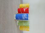 5 NIEUWE kleurige zomerse longdrinkglazen., Ophalen of Verzenden, Nieuw, Glas, Glas of Glazen