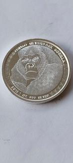 1 oz zilver congo silverback gorilla 2018, Postzegels en Munten, Munten | België, Verzenden, Zilver, Losse munt, Zilver