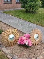 Antieke zonnespiegel van verguld hout voor heksen, Antiek en Kunst, Antiek | Woonaccessoires, Ophalen