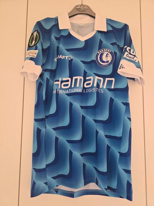 Matchworn AA Gent - Betis.  Samoise, Verzamelen, Sportartikelen en Voetbal, Zo goed als nieuw, Ophalen of Verzenden