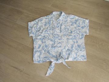 C&A witte blouses met blauw motief maat 42
