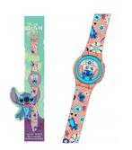 Stitch Horloge - Digitaal - Disney, Handtassen en Accessoires, Horloges | Kinderen, Ophalen of Verzenden, Nieuw, Roze, Meisje
