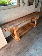 Vintage werkbank lengte 2m56cm hoogte 79cm breed 53cm, Doe-het-zelf en Bouw, Werkbanken, Ophalen, Gebruikt