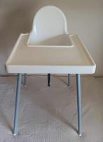 Kinderstoel Ikea met tafeltje en riempjes, Gebruikt, Ophalen