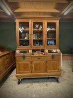 Teak Apothekerskast Buffetkast Grutterskast., Huis en Inrichting, Glas, 200 cm of meer, Met deur(en), 150 tot 200 cm