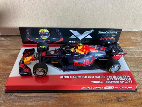 Max Verstappen 1:43 Winner Austrian GP 2018 RB14 editie 37, Collections, Marques automobiles, Motos & Formules 1, Neuf, ForTwo