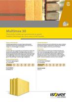 Isover Multimax 30 dikte 60mm, 4 à 8 cm, Enlèvement, Isolation des murs, 15 m² ou plus