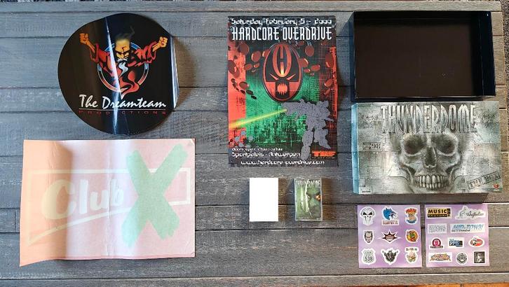 oude hardcore verzameling ID&T Thunderdome Club X cassette, Cd's en Dvd's, Cassettebandjes, Zo goed als nieuw, Origineel, Dance