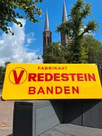 Vredestein Fabrikaat Emaille Reclame Bord, Verzamelen, Ophalen, Gebruikt, Reclamebord