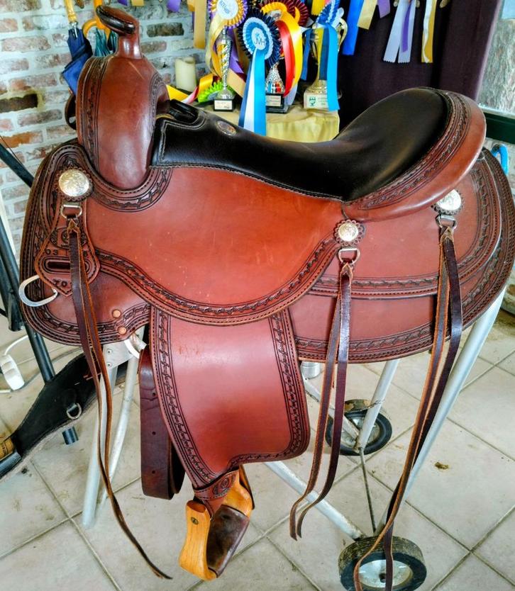 Deuber Roger Kopfer westernzadel, Dieren en Toebehoren, Paarden en Pony's | Zadels, Zo goed als nieuw, Western, Ophalen