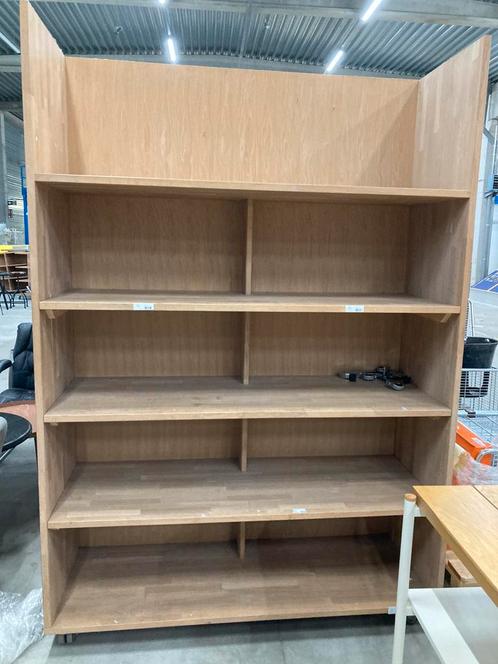 4 xMassief houten rek /wieltjes hoog-breed-diep 220-150-55cm, Huis en Inrichting, Kasten | Stellingkasten, Zo goed als nieuw, Ophalen