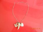 zilvere ketting met geloof hoop en lievde, Handtassen en Accessoires, Ophalen of Verzenden, Zo goed als nieuw, Zilver
