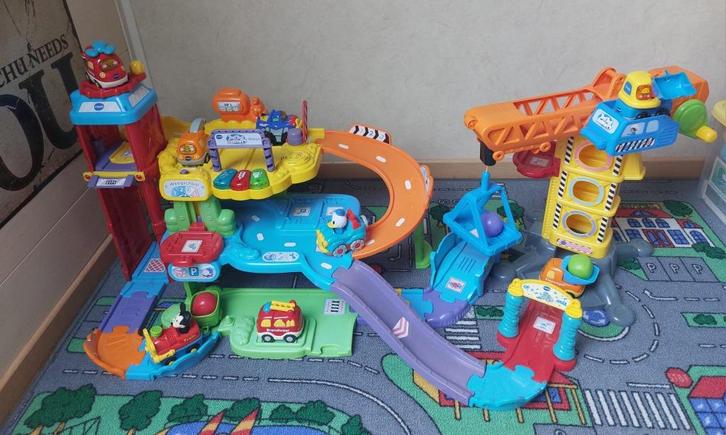VTech Toet Toet Auto's Garage & Bouwplaats, Kinderen en Baby's, Speelgoed | Vtech, Gebruikt, Ophalen