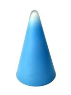 lampe de table 'Teepee' en verre bleu, Collections, Rétro, Maison et Meubles, Enlèvement ou Envoi