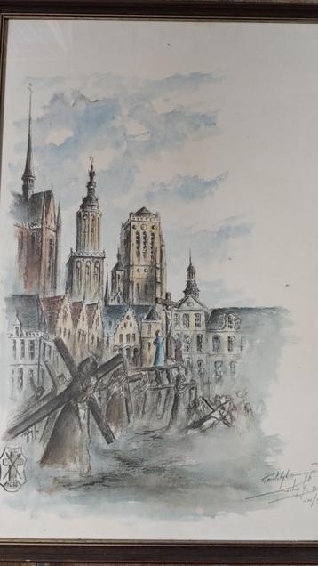 Veurne G.Tahon, Antiek en Kunst, Kunst | Schilderijen | Klassiek, Ophalen