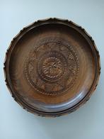 Traditioneel houtsnijwerk schaal, Antiek en Kunst, Ophalen