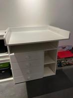 Commode / luiertafel Ikea met 4 lades, Kinderen en Baby's, Kinderkamer | Commodes en Kasten, Ophalen, Zo goed als nieuw, Commode