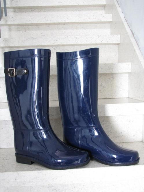 Blauwe regenlaarzen - mt 41 - zeer goede staat, Vêtements | Femmes, Chaussures, Porté, Bottes de pluie, Bleu, Enlèvement ou Envoi