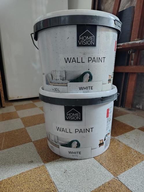 Verf wit, Doe-het-zelf en Bouw, Verf, Beits en Lak, Zo goed als nieuw, Verf, Wit, Ophalen