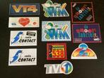 VINTAGE STICKERS ONDERWERP RADIO&TV, Verzamelen, Ophalen, Zo goed als nieuw, Overige typen
