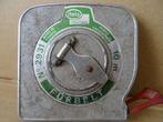 Vintage rolmaat vintage metalen rolmaat Dela No 2931 20meter, Antiek en Kunst, Antiek | Gereedschap en Instrumenten, Ophalen of Verzenden