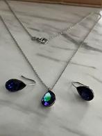 Verzilverde set, Handtassen en Accessoires, Kettingen, Ophalen of Verzenden, Zo goed als nieuw