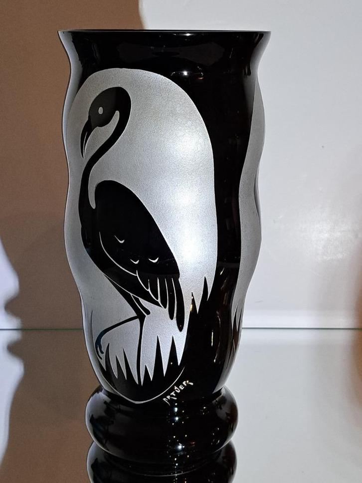 Booms glas, Artver vaas, Antiek en Kunst, Antiek | Vazen, Ophalen of Verzenden