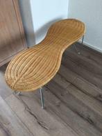 Rotan Rattan vintage disign peanut IKEA bankje zeldzaam, Zo goed als nieuw, Riet of Rotan, Ophalen