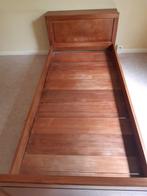 Massief houten teak bed, Ophalen, Zo goed als nieuw