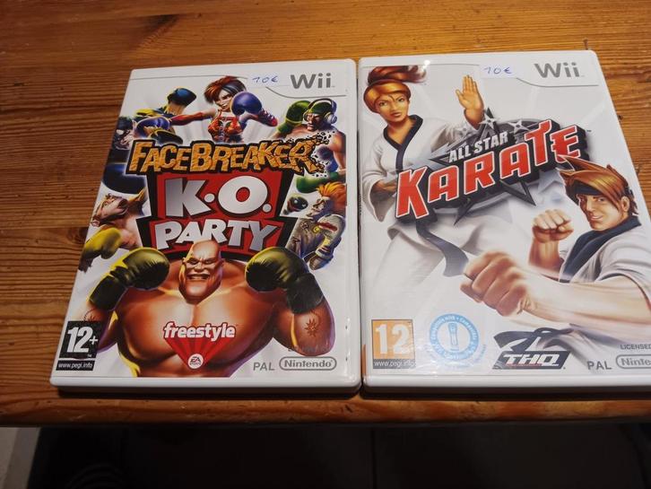2 jeux wii all star karate et facebreaker k.o party 10€ pc, Consoles de jeu & Jeux vidéo, Jeux | Nintendo Wii, Utilisé, Combat
