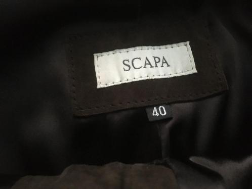 SCAPA donkerbruine daim broek - bootcut - 38/40, Kleding | Dames, Broeken en Pantalons, Zo goed als nieuw, Maat 38/40 (M), Bruin