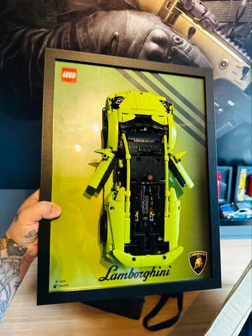 30x40 LEGO Lamborghini frame inclusief bevestigingen beschikbaar voor biedingen