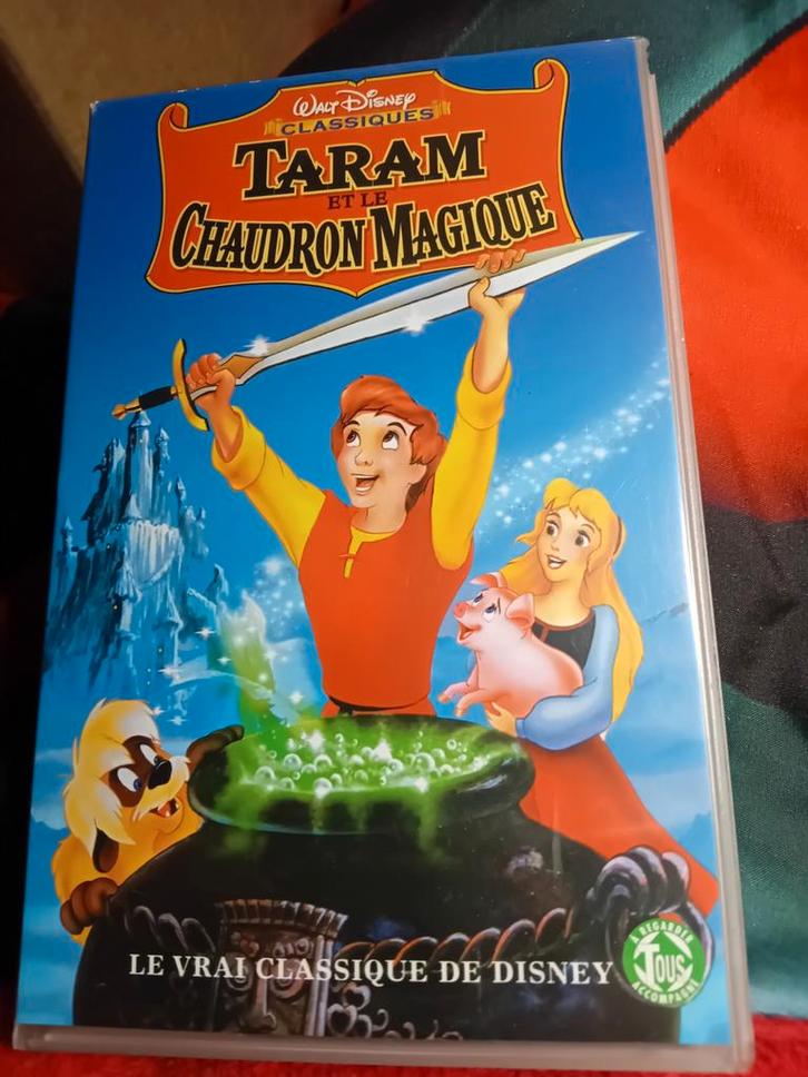 Cassette VHS Originale "Taran et le Chaudron Magique", CD & DVD, VHS | Film, Utilisé, Autres genres, Tous les âges, Enlèvement ou Envoi