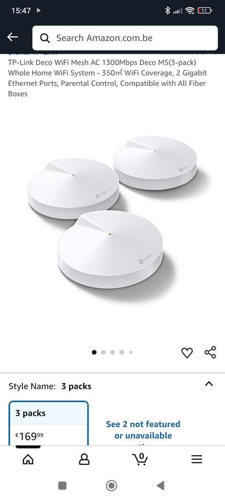 TP-Link Deco M5 AC1300 mesh-netwerk, Computers en Software, WiFi-versterkers, Zo goed als nieuw, Ophalen of Verzenden