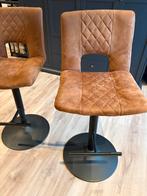 2 Stevige barstoelen Montecito ZH 58-85cm cognackleur, Huis en Inrichting, Ophalen, Gebruikt, 60 tot 90 cm, 2 krukken