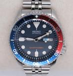 Seiko SKX009 K2 Diver's 200m "pepsi" + Bracelet Caoutchouc O, Ophalen of Verzenden, Zo goed als nieuw