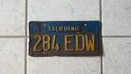 Oude nummerplaat California, Verzamelen, Ophalen of Verzenden