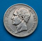 5 Francs   1853.  Leopold l, Postzegels en Munten, Zilver, Ophalen of Verzenden, Losse munt, Zilver