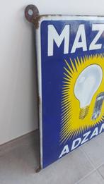 emaille mazda 1947, Verzamelen, Merken en Reclamevoorwerpen, Ophalen, Gebruikt, Reclamebord