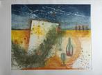 RENE CARCAN / BONJOUR BREL / KLEURETS + RELIEF / 56x76cm SIG, Antiek en Kunst, Ophalen of Verzenden