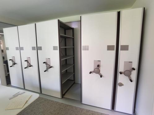 Complete archiefkast op rolletjes, Huis en Inrichting, Kasten | Roldeurkasten en Archiefkasten, Gebruikt, 200 cm of meer, 200 cm of meer