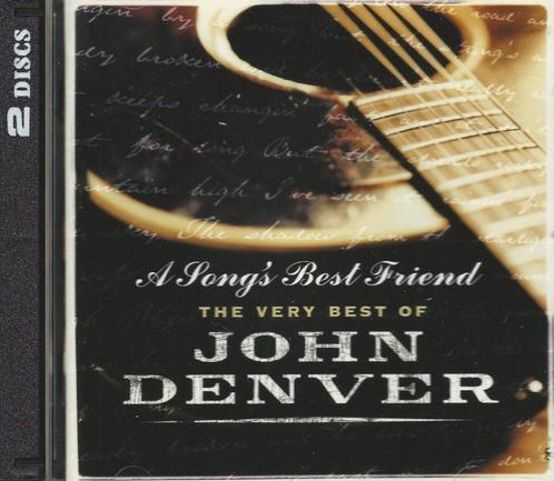 2CD * JOHN DENVER - A SONG'S BEST FRIEND - THE VERY BEST OF, Cd's en Dvd's, Cd's | Country en Western, Zo goed als nieuw, Ophalen of Verzenden