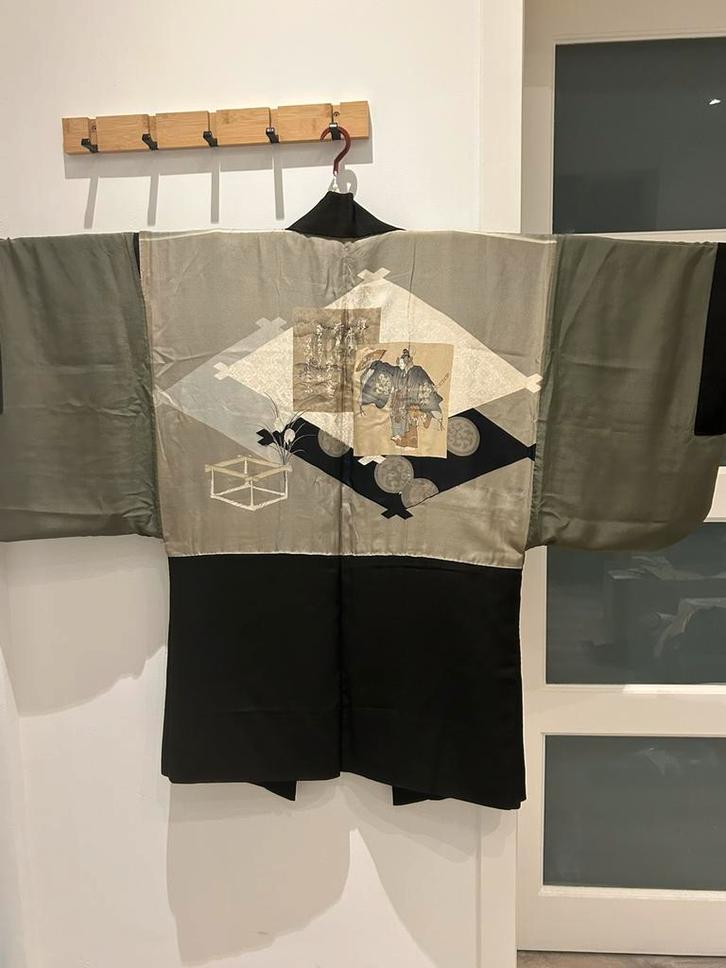 Haori vintage voor heren - kabukipatroon voor binnen, Kleding | Heren, Overige Herenkleding, Gedragen, Verzenden