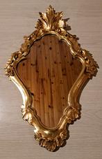 Miroir style baroque plaqué dorée., Antiquités & Art, Enlèvement