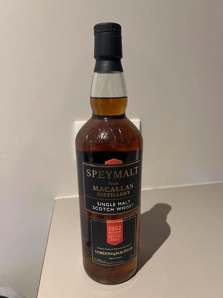 Speymalt van Macallan Distillery 2002 (20 years old), Verzamelen, Wijnen, Nieuw, Vol, Ophalen of Verzenden