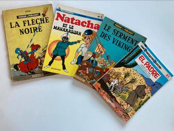 Bd vintage anciennes vo eo LOT de 4 Peyo Natacha, Livres, Enlèvement ou Envoi